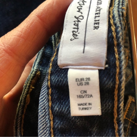 & Other Stories Paris Atelier High Rise Jeans Sz 28 (fits like 27) - Picture 8 of 11